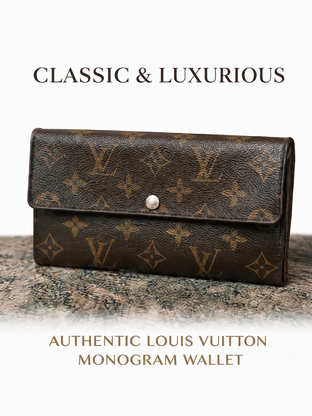 FINAL Price Drop! Louis Vuitton Checkbook Wallet